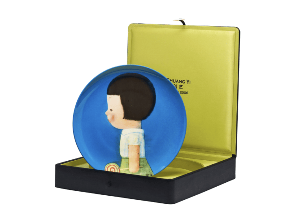 Shanghai Tang x Liu Ye “Girl in Profile” Porcelain Plate c. 2006 Shanghai Tang x Liu Ye “Girl in Profile” Porcelain Plate c. 2006
