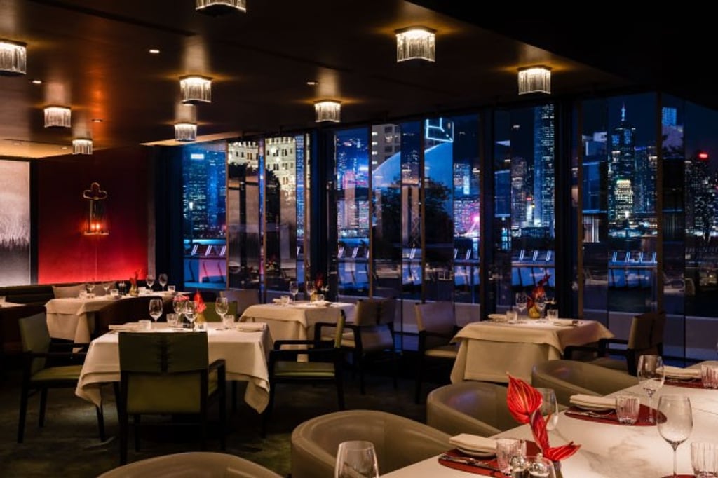 The Steak House Main Dining Area with Harbourview