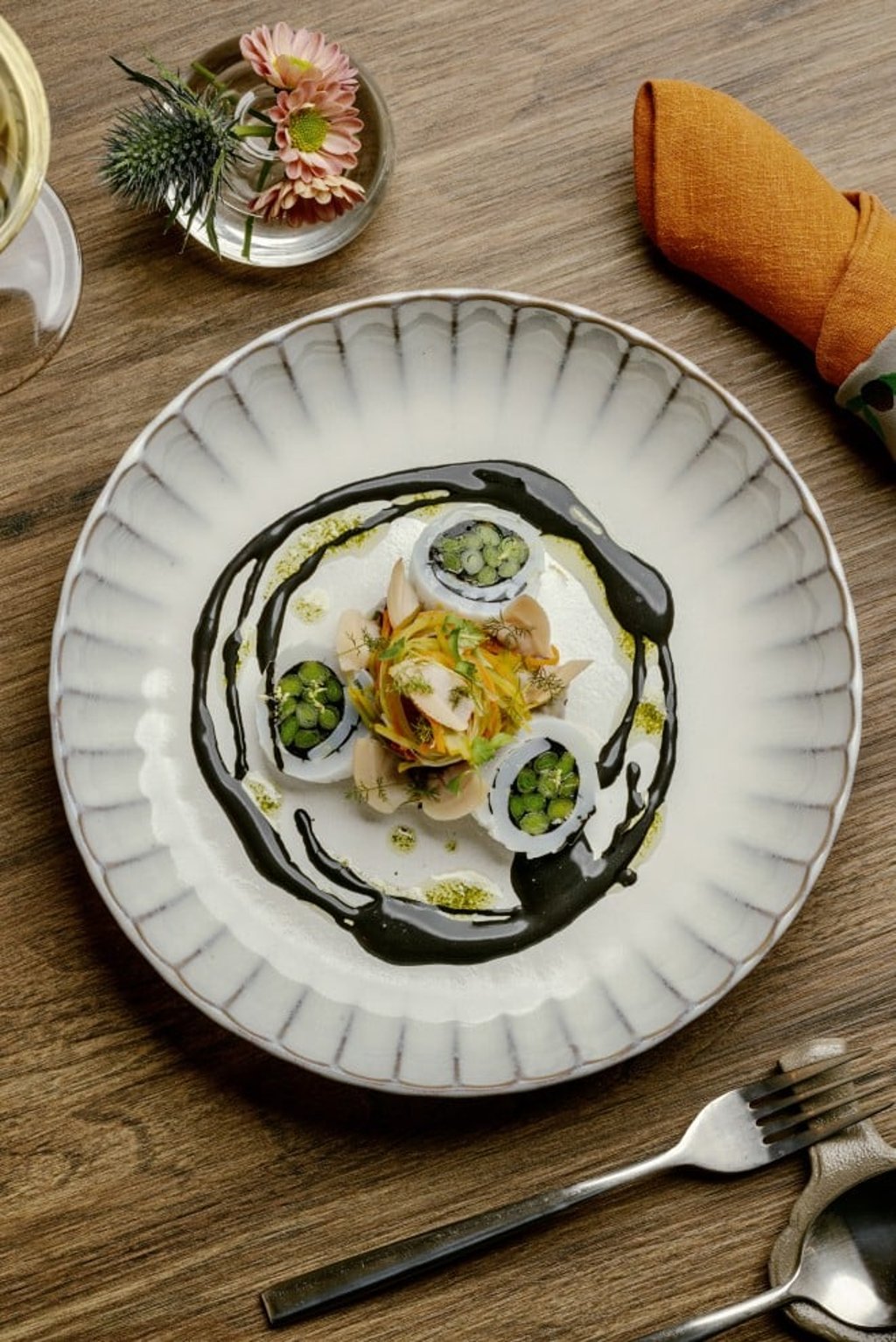 Squid – Escabeche, Leek and Citrus.