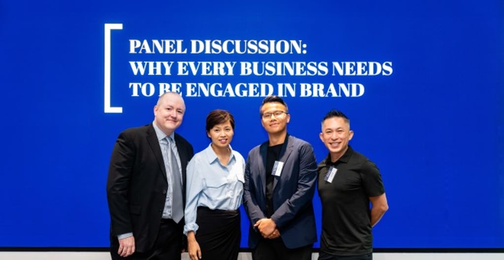 Above (from left to right): Matthew Miller, senior production editor, South China Morning Post (moderator); Simone Tam, group CEO, dentsu Hong Kong; Alex Law, marketing director, foodpanda Hong Kong; Rudi Leung, director & founder, Hungry Digital Above (from left to right): Matthew Miller, senior production editor, South China Morning Post (moderator); Simone Tam, group CEO, dentsu Hong Kong; Alex Law, marketing director, foodpanda Hong Kong; Rudi Leung, director & founder, Hungry Digital