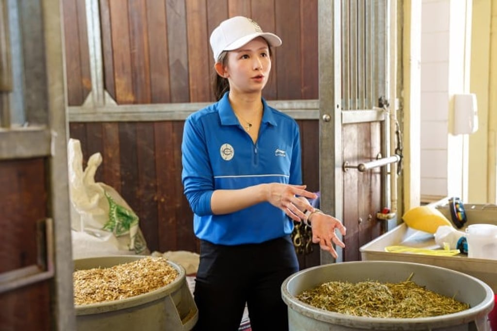 Petrina Law, the Instructor was explaining her daily tasks in the Stable