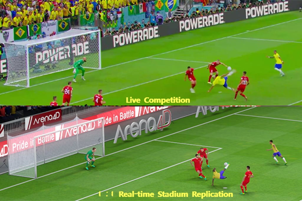 Gala Technology’s cutting-edge technology reproduces in real time a true-to-life stadium and in-stage action.