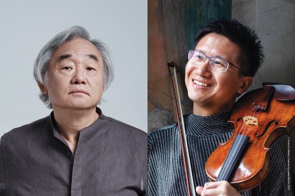 Left, pianist Kun-woo Paik, and right, violinist Dan Zhu. Left, pianist Kun-woo Paik, and right, violinist Dan Zhu.