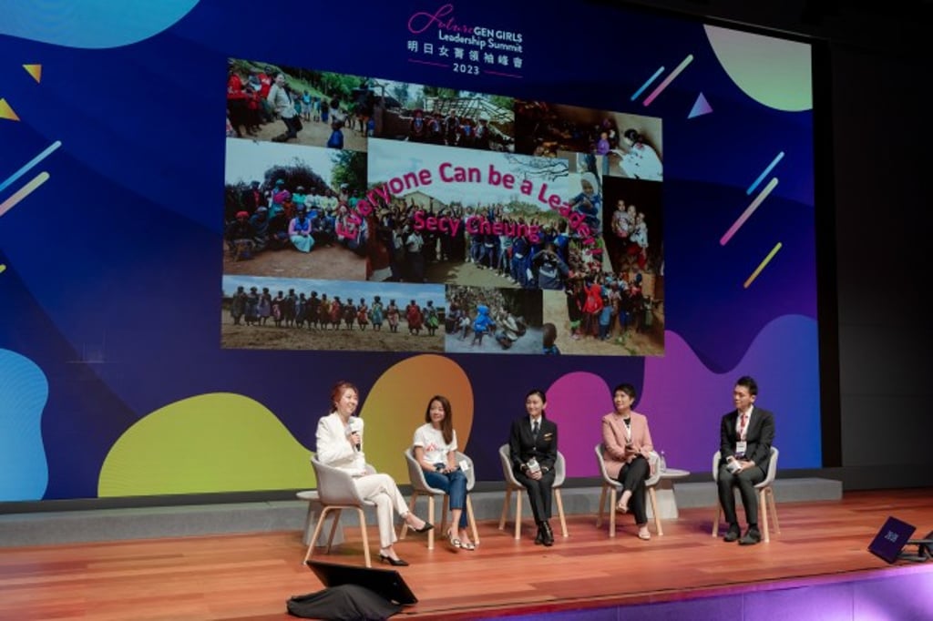 Four panelists shared their experiences of finding their own purpose in life. Four panelists shared their experiences of finding their own purpose in life.