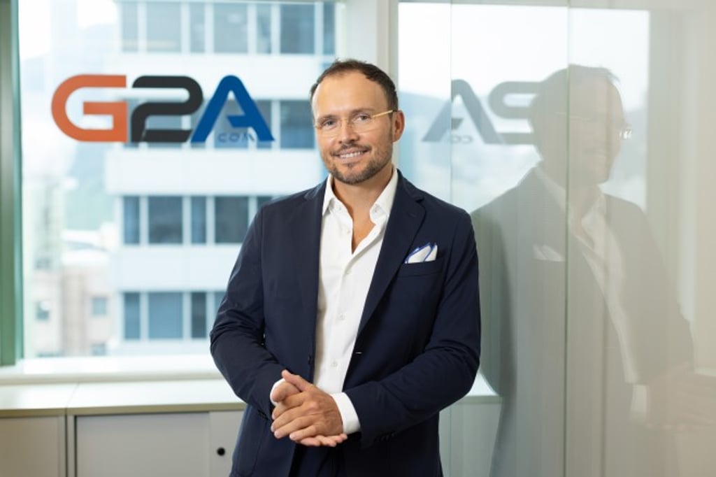 Founder and CEO of G2A Group, Bartosz Skwarczek.