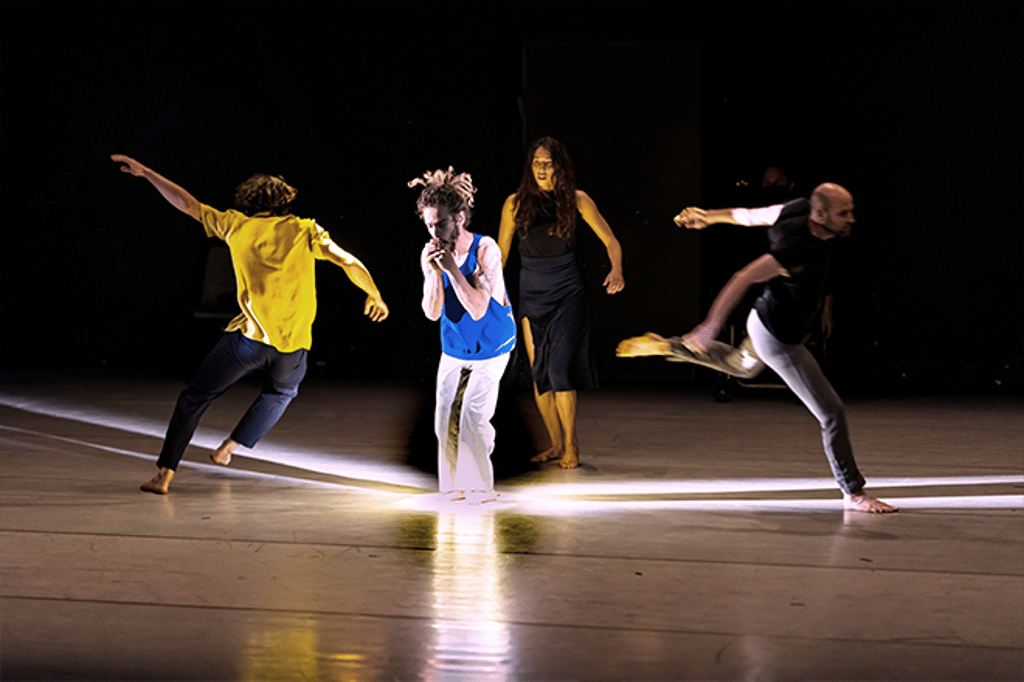 The performance pushes boundaries through the interactions of dancers with diverse abilities.