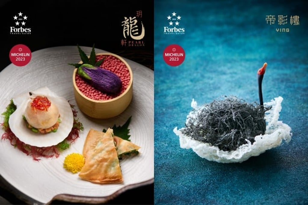 (left) At Pearl Dragon, Chinese cuisine attains new heights of sophistication. (right) Ying offers classics with a contemporary twist and a touch of whimsy.