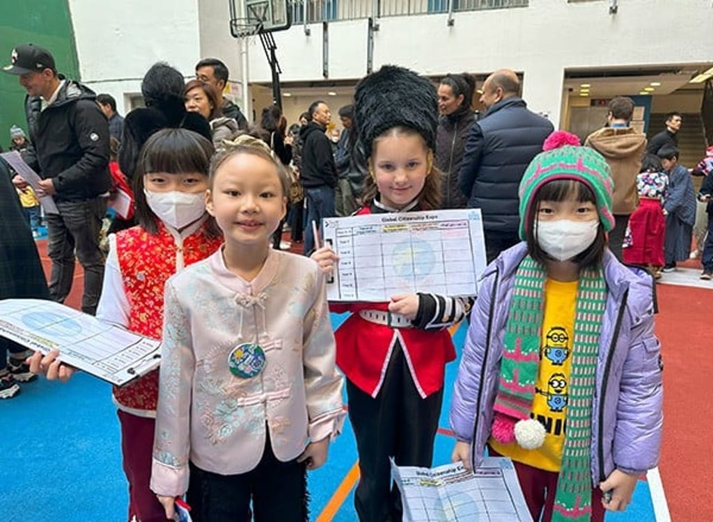 Students dressed in their traditional costume while learning about different charity organisations Students dressed in their traditional costume while learning about different charity organisations