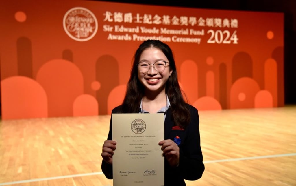Hannah was awarded The Sir Edward Youde Memorial Prizes 2023-2024, where this prize is awarded to senior students who consistently demonstrate a high standard of learning and exceptional leadership abilities.