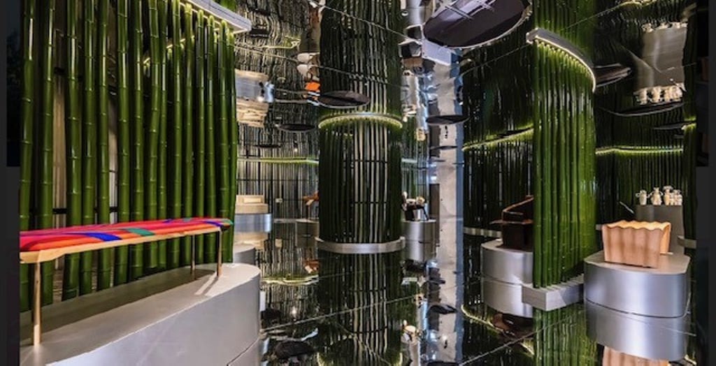 Designed by Lim + Lu, the bamboo pavilion fuses tradition and innovation, showcasing Hong Kong’s heritage while emphasising sustainability at the heart of the Hong Kong Design Annex exhibition. Designed by Lim + Lu, the bamboo pavilion fuses tradition and innovation, showcasing Hong Kong’s heritage while emphasising sustainability at the heart of the Hong Kong Design Annex exhibition.