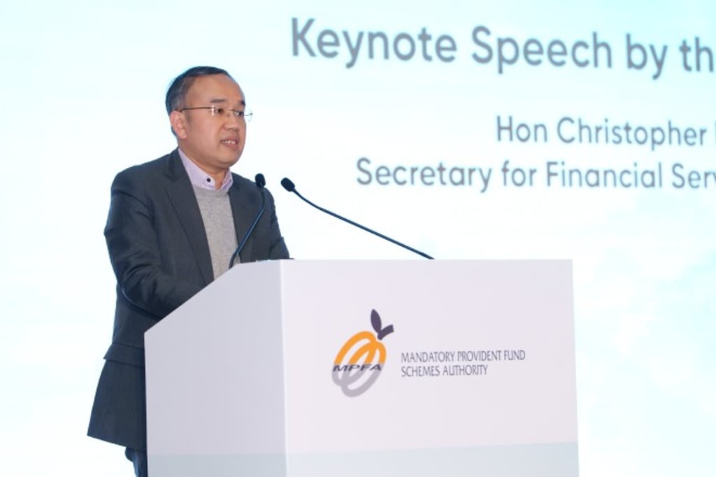 Secretary for Financial Services and the Treasury of the HKSAR, Mr Christopher Hui. Secretary for Financial Services and the Treasury of the HKSAR, Mr Christopher Hui.