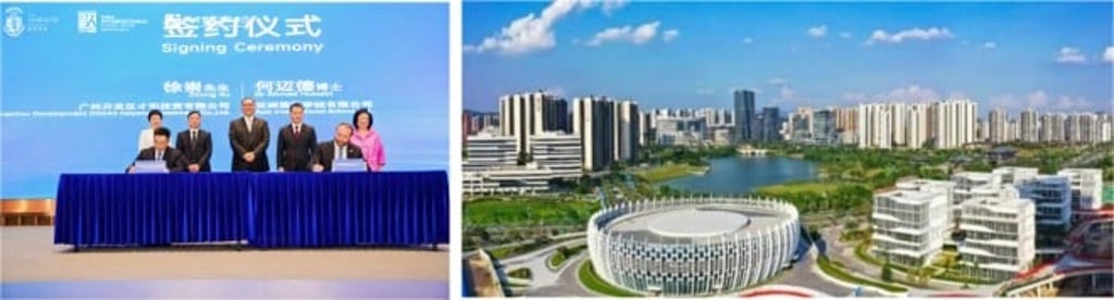 Harrow International School Guangzhou is situated in Sino-Singapore Guangzhou Knowledge City, a hub of innovative resources and collaboration opportunities. Together with the agreement for international educational exchange and cooperation with the Guangzhou Development District Talent and Education Group, it further expands the landscape on international educational collaborations.