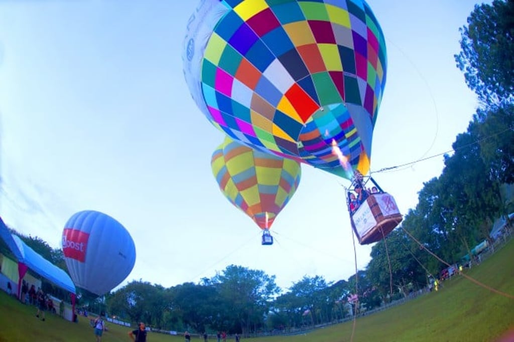 The public in Hong Kong have the chance to try out the city’s first-ever balloon tethering experience.
