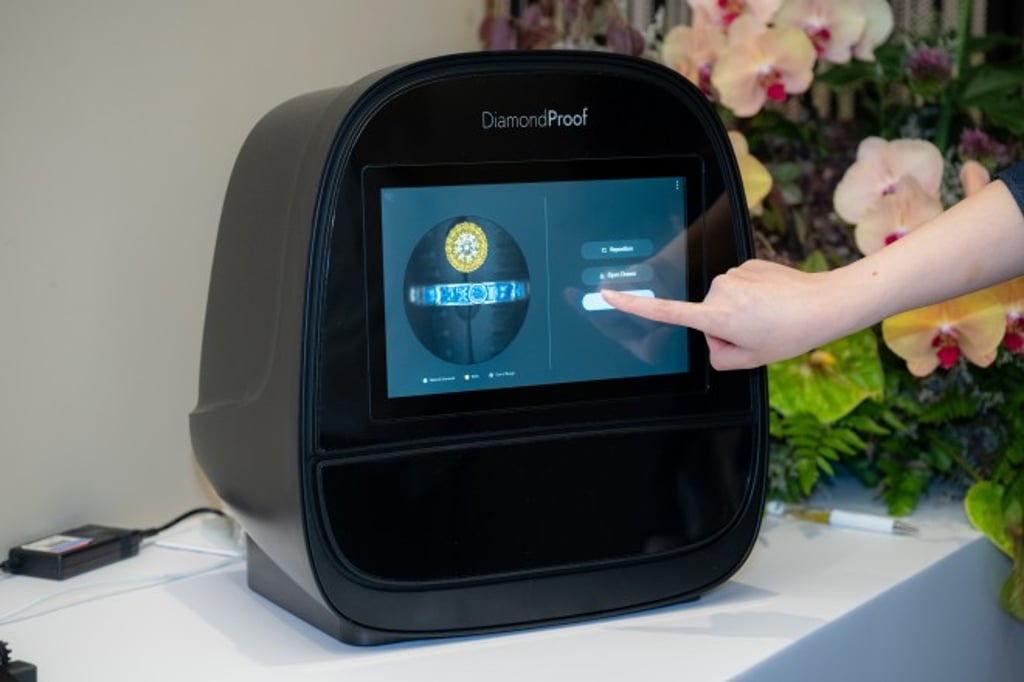 DiamondProof, developed by De Beers’ Science & Technology team for retailers, provides instant authentication of natural diamonds.