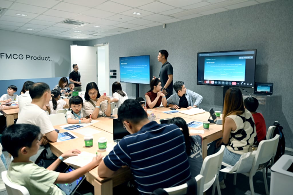 Learning is a shared journey between parents and children.