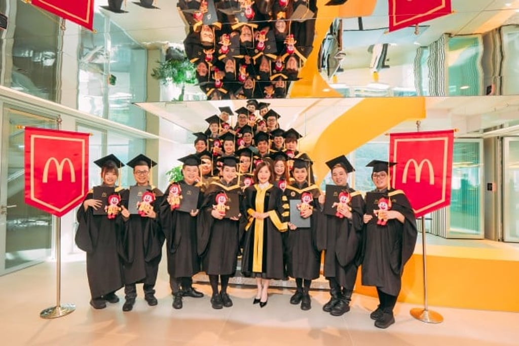 McDonald’s accredited training programme supports restaurant managers in earning a QF Level 5 qualification while gaining on-the-job experience.