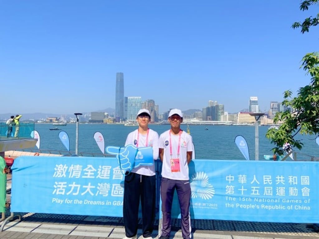 Eighteen-year-old volunteer Limbu Basant (right in the outdoor photo) supported front-of-house duties, assisting spectators and handling frequent questions from visitors.