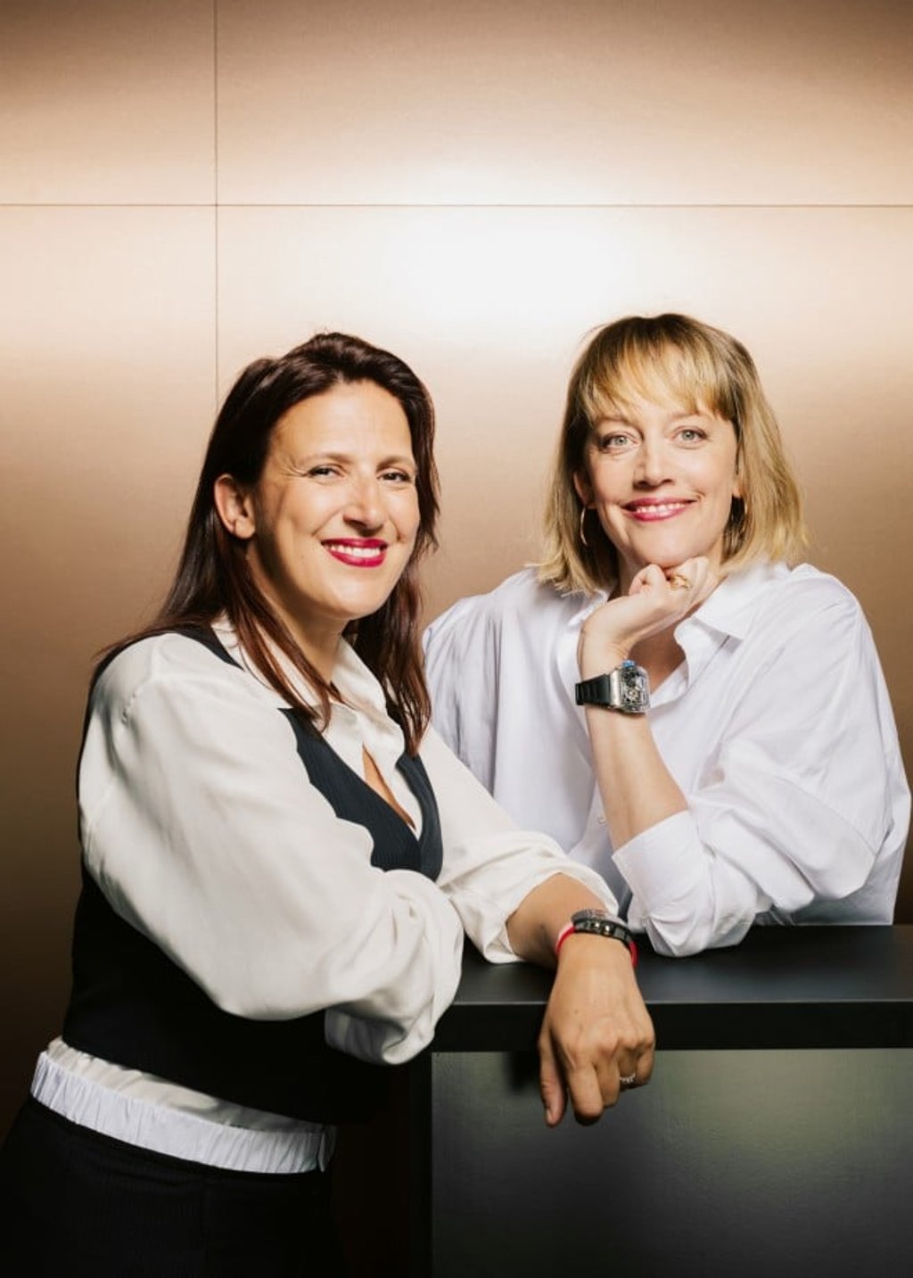 Amanda Mille (left) and Cécile Guenat (right).
