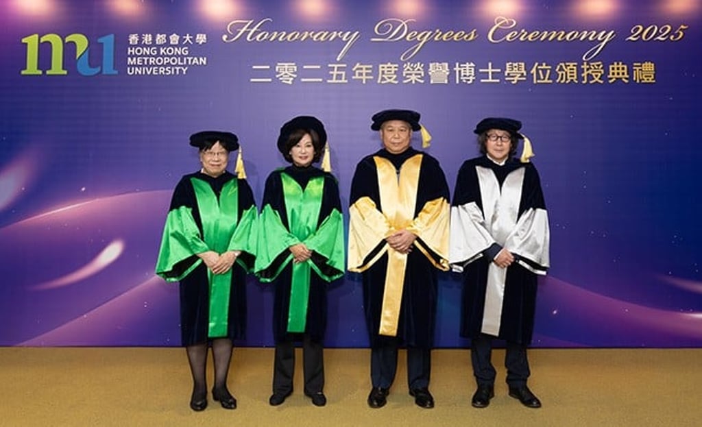 (From left) Professor Fung, Dr Chan, Mr Sin and Professor Xu