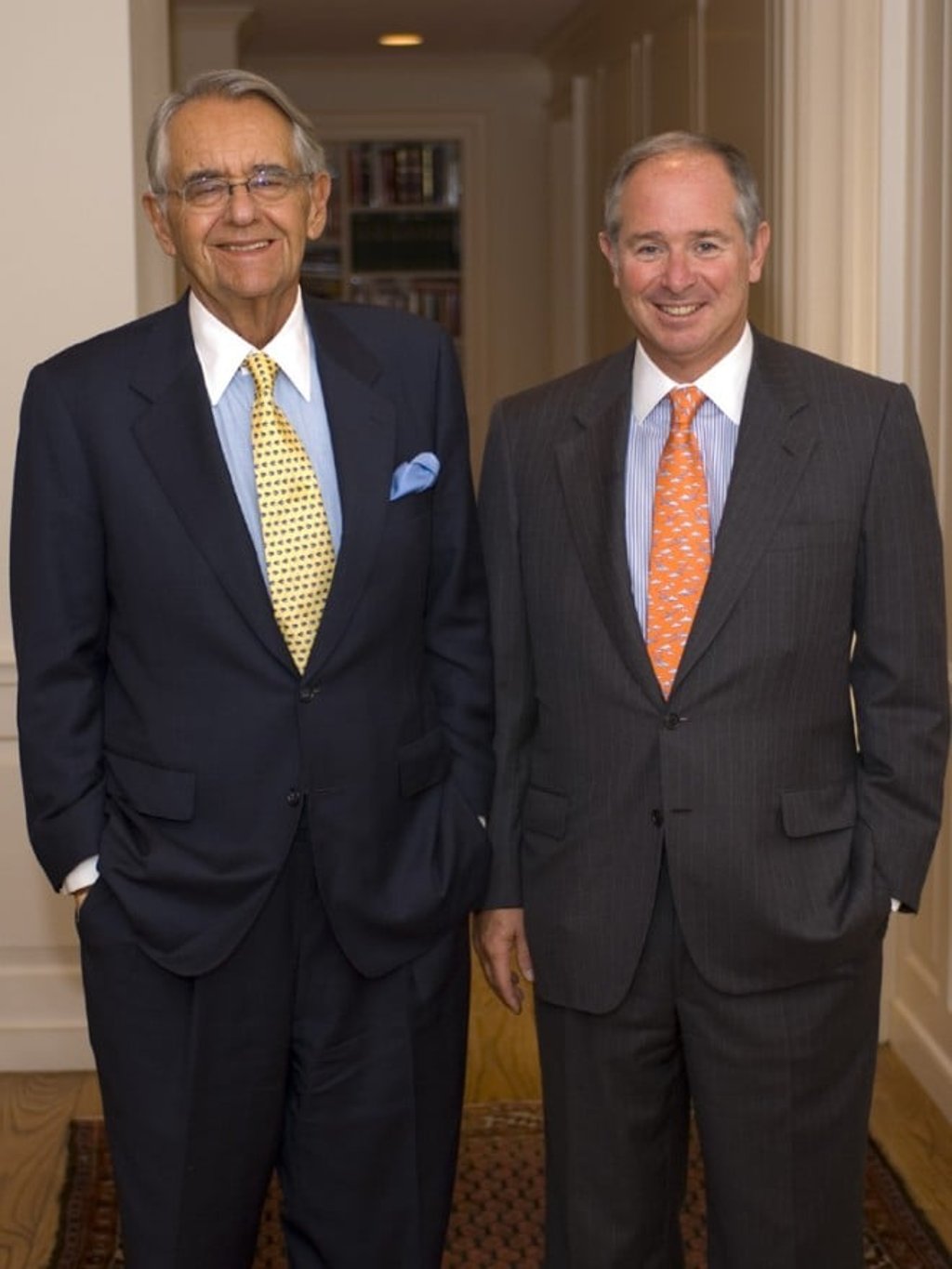 Stephen A. Schwarzman and the late Peter G. Peterson co-founded Blackstone in 1985