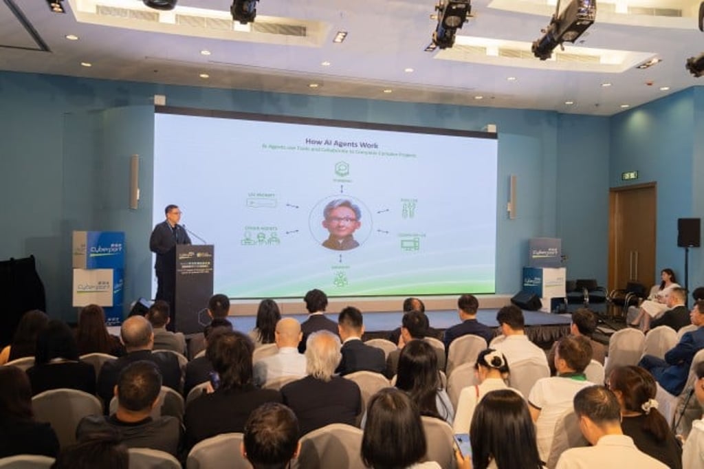 Samuel Lo, General Manager of the NVIDIA AI Technology Center for Hong Kong and Macau, explains to the audience how AI agents enable individuals to manage research, analysis and operations more efficiently. Samuel Lo, General Manager of the NVIDIA AI Technology Center for Hong Kong and Macau, explains to the audience how AI agents enable individuals to manage research, analysis and operations more efficiently.