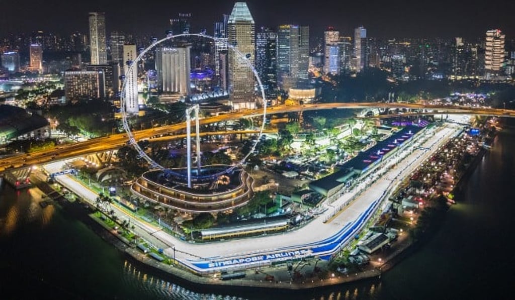 The 5.065km track is set against the backdrop of Singapore’s iconic buildings and stunning skyline