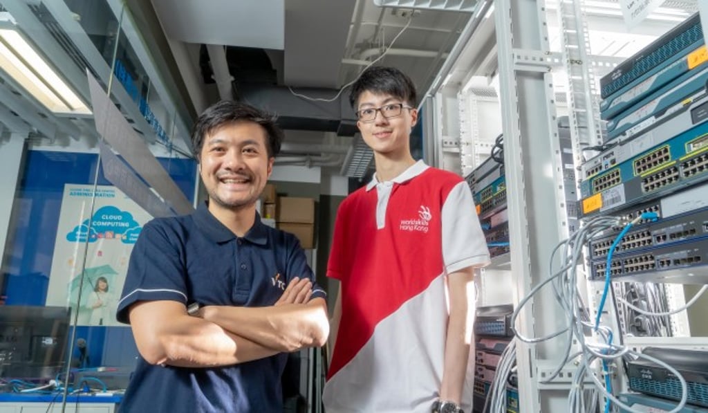 Cody Hon Ho-yuk (right) and Cloud Computing expert Cyrus Wong Chun-yin will work as a team and get prepared for WorldSkills Kazan next year.