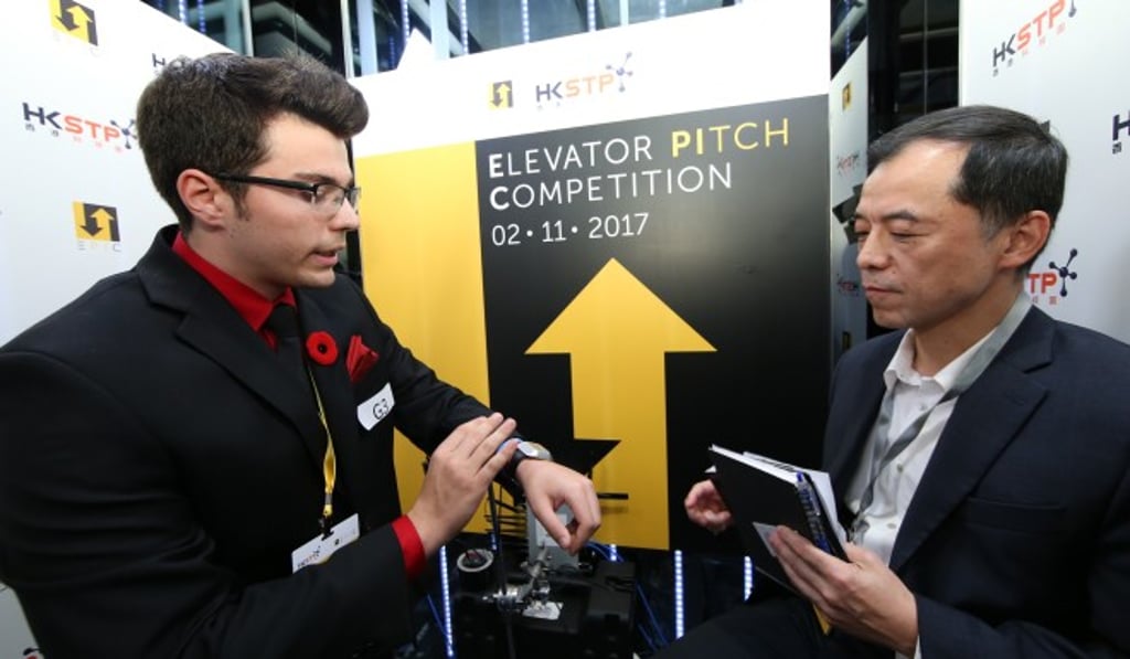 Race against time: Contestants have to clearly and succinctly describe their solution and business model in the one-minute elevator pitch.