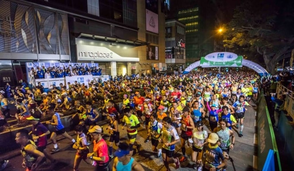 A record 25,000 marathon runners – 4,000 more than last year – will line up in Nathan Road, Kowloon, for the start of this year’s Standard Chartered Hong Kong Marathon. Photo: Standard Chartered Hong Kong Marathon A record 25,000 marathon runners – 4,000 more than last year – will line up in Nathan Road, Kowloon, for the start of this year’s Standard Chartered Hong Kong Marathon. Photo: Standard Chartered Hong Kong Marathon