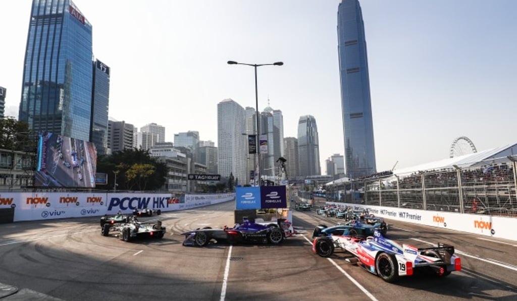 The Hong Kong street race at this season’s electric-powered Formula E motor racing championship will take drivers past Hong Kong landmarks including Central’s International Finance Centre (above). Photo: Formula E HK E-Prix The Hong Kong street race at this season’s electric-powered Formula E motor racing championship will take drivers past Hong Kong landmarks including Central’s International Finance Centre (above). Photo: Formula E HK E-Prix