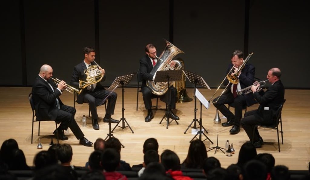 Over 100 students and teachers who attended the first concert of the series enjoyed the experience of new music with different instrumental combinations and programmes. Photo: Cheung Wai-lok