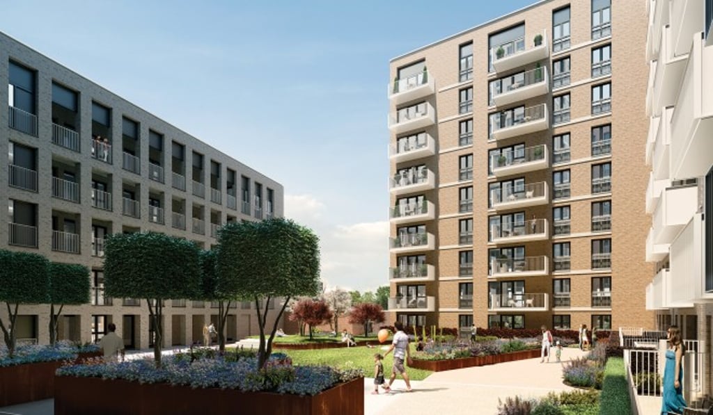 Garden courtyards provide a relaxing ambience around the curated collection of new homes