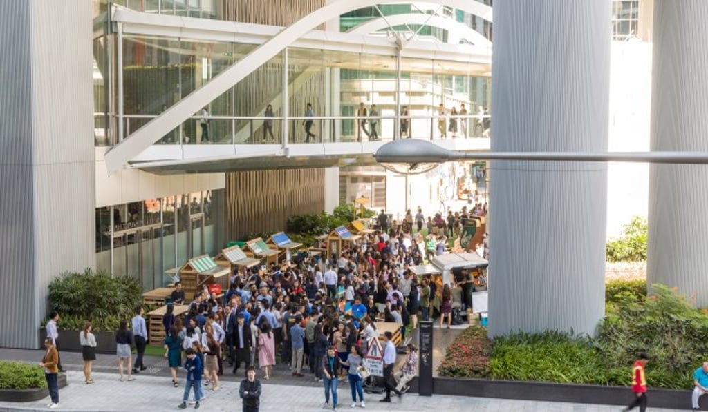 The Taikoo Place business hub is also an ideal setting for the Tong Chong Street Market, an annual gourmet food event