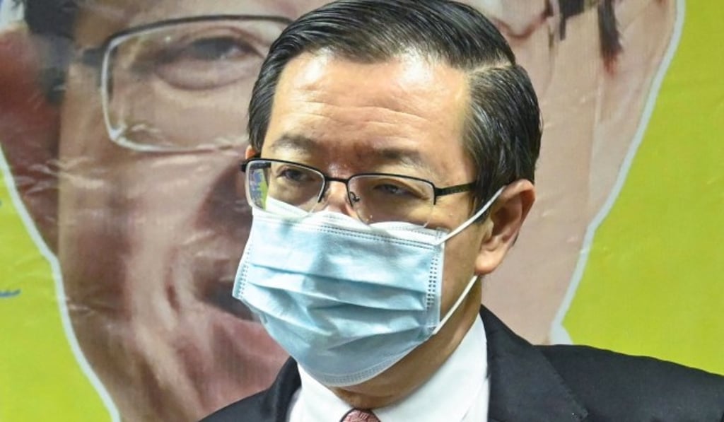 Malaysia’s former finance minister Lim Guan Eng meets the media in Penang on August 10. Photo: AFP