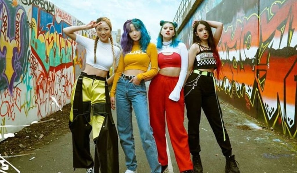 British K-pop girl group Kaachi have been criticised by many K-pop fans who do not recognise them as a K-pop act. Photo: FrontRow Records