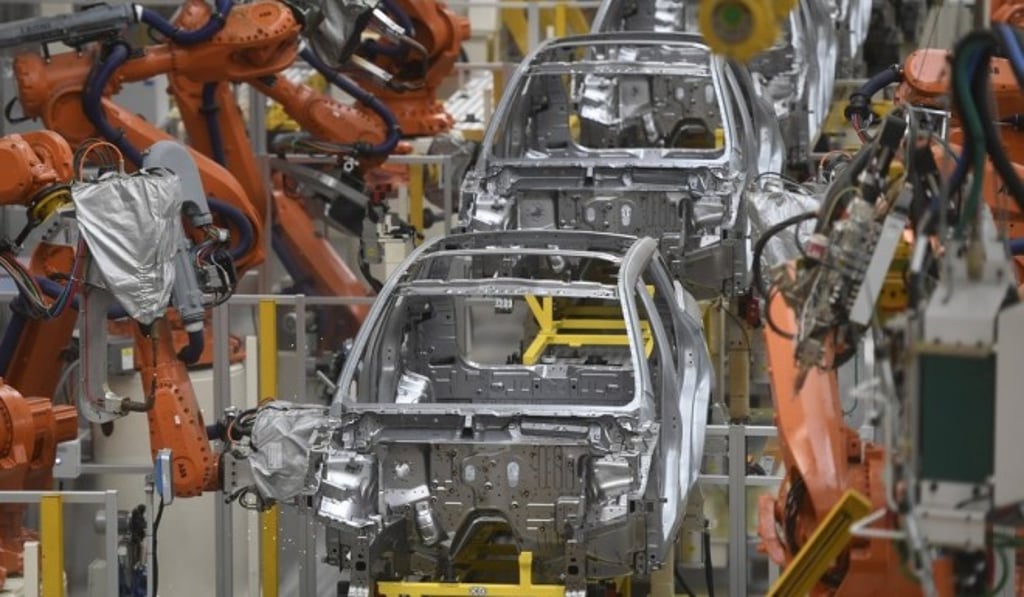 A Geely factory in Ningbo, in China’s eastern Zhejiang province. As more established players and new entrants form partnerships, the former will focus on the assembly of EVs, while the latter provide new technologies. Photo: Xinhua