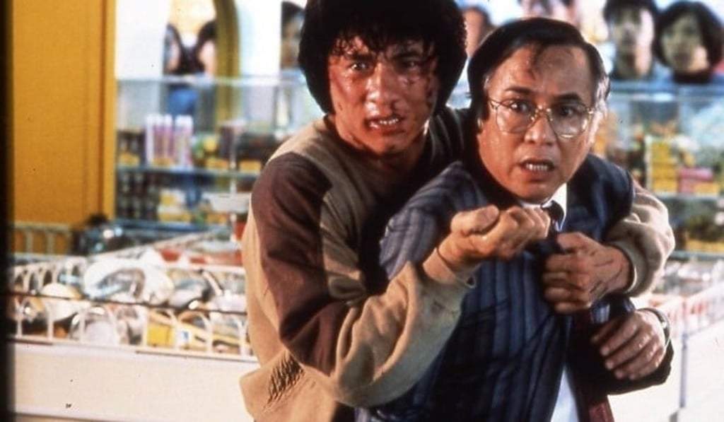 Jackie Chan (left) and Chor Yuen in a still from his 1985 film Police Story, one of the martial arts star’s 10 best films. Jackie Chan (left) and Chor Yuen in a still from his 1985 film Police Story, one of the martial arts star’s 10 best films.