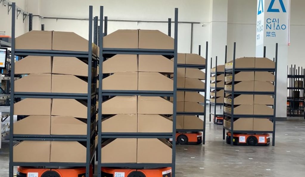 Cainiao’s smart warehouse in Hainan Cainiao’s smart warehouse in Hainan