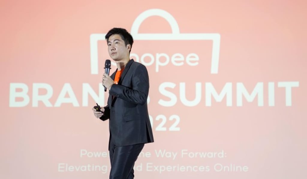 Shopee COO, Terence Pang, delivering the keynote speech at the Shopee Brands Summit 2022