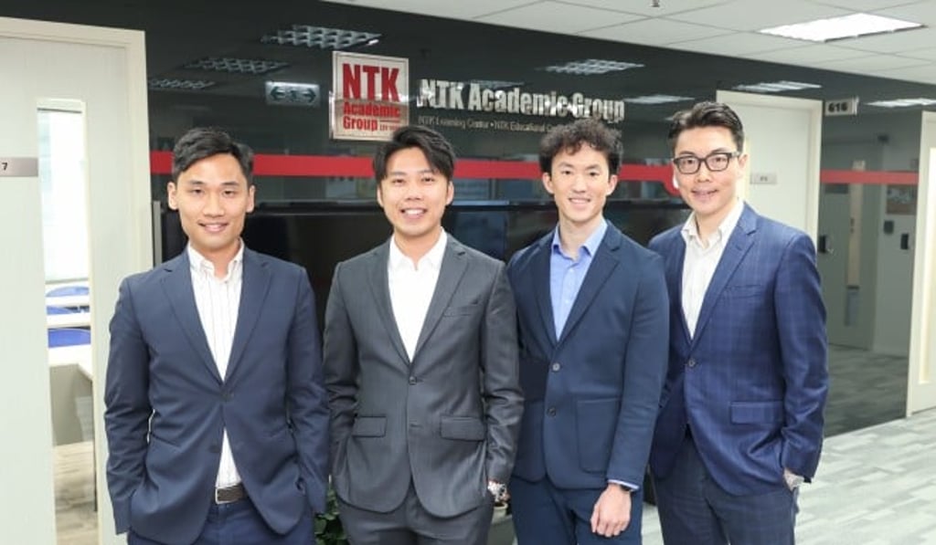 NTK Professional Educators, from left, Mr. Jimmy Chan, Mr. Derek Yim, Dr. Linus Chan and Dr. Wade Ling.