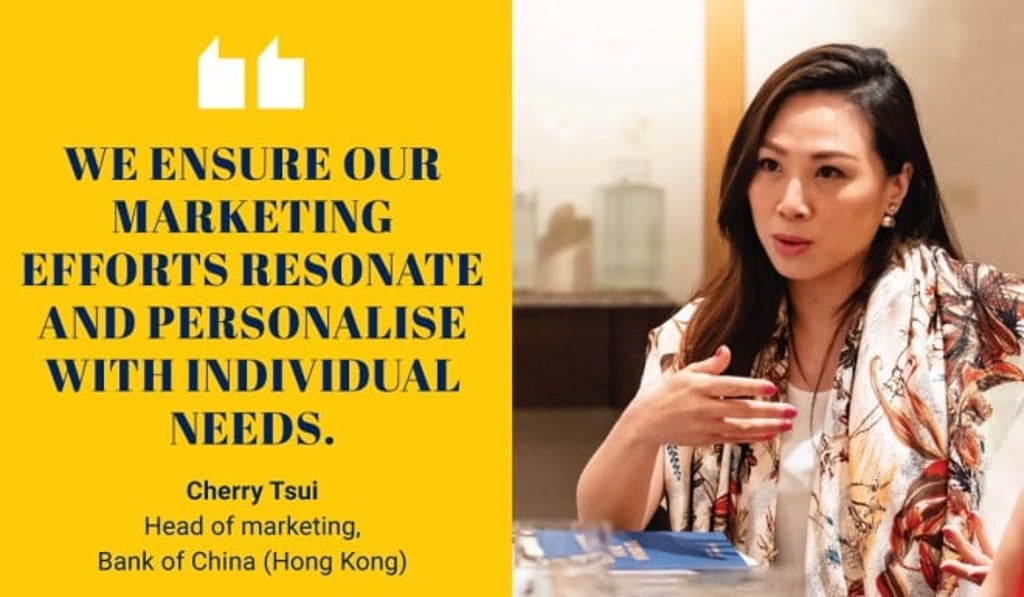 Cherry Tsui, head of marketing, Bank of China (Hong Kong)