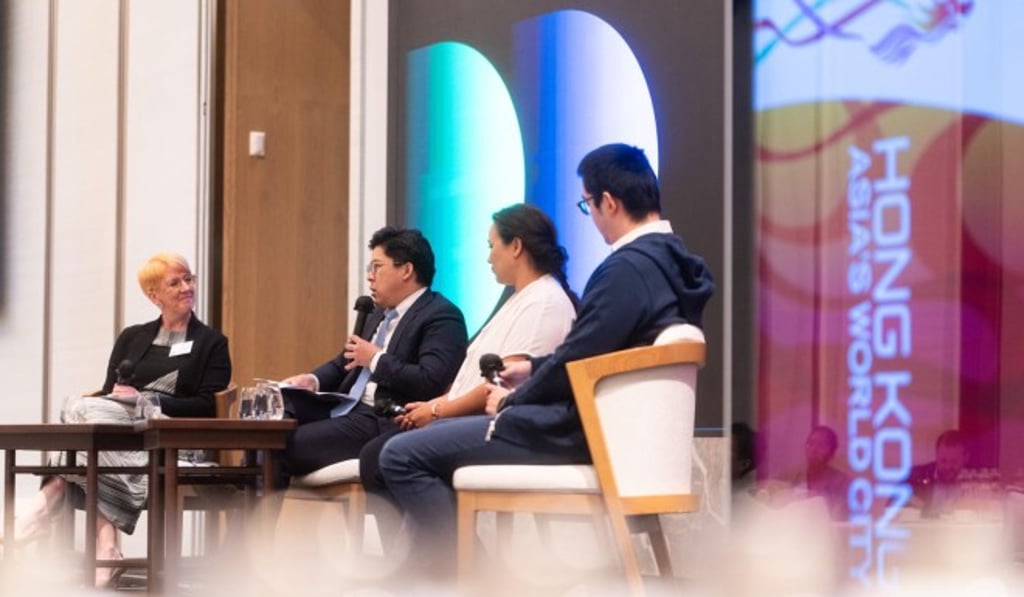 Kenneth Fok during the Governance in Sports Management Panel