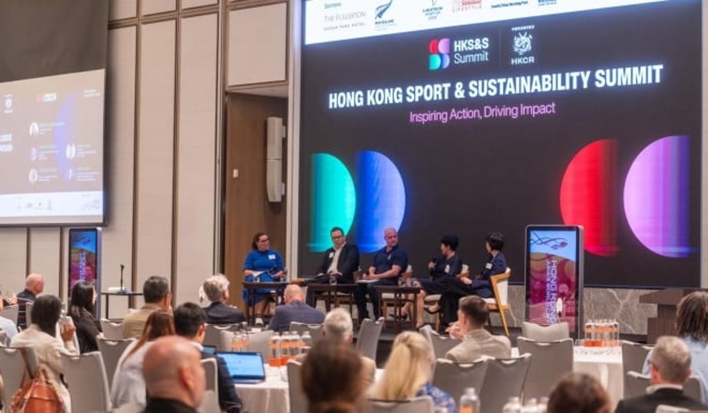Jenny Fung sharing her views on how sport can help build inclusive societies