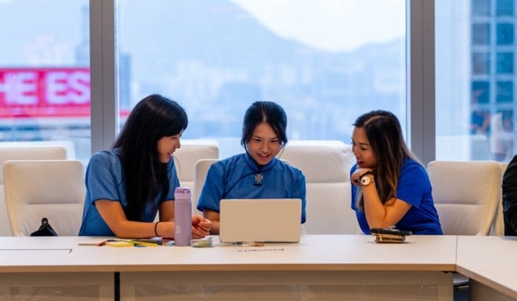 Students work with a Citi AI mentor (right) during IdeaPOP! 2026’s AI Day at Citi’s Hong Kong office, refining their ideas through hands-on prototyping and design exercises. Students work with a Citi AI mentor (right) during IdeaPOP! 2026’s AI Day at Citi’s Hong Kong office, refining their ideas through hands-on prototyping and design exercises.