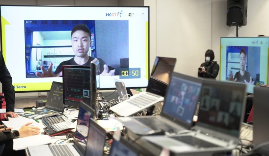 Robert Luo, CEO and co-founder of Mi Terro – the overall EPiC champion – makes his company’s business pitch during the virtual competition.