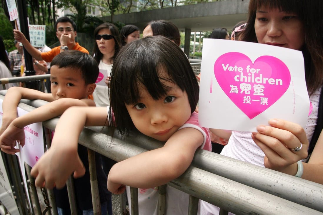 Groups have been campaigning for a children's commission for two decades.Photo: Martin Chan