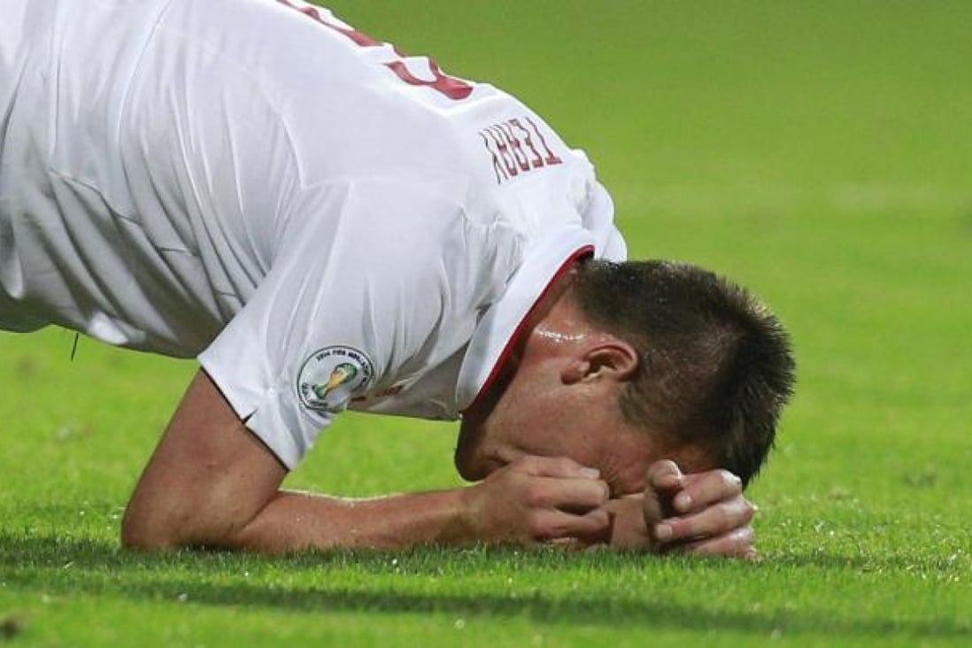 Terry feels the pain. Photo: AP