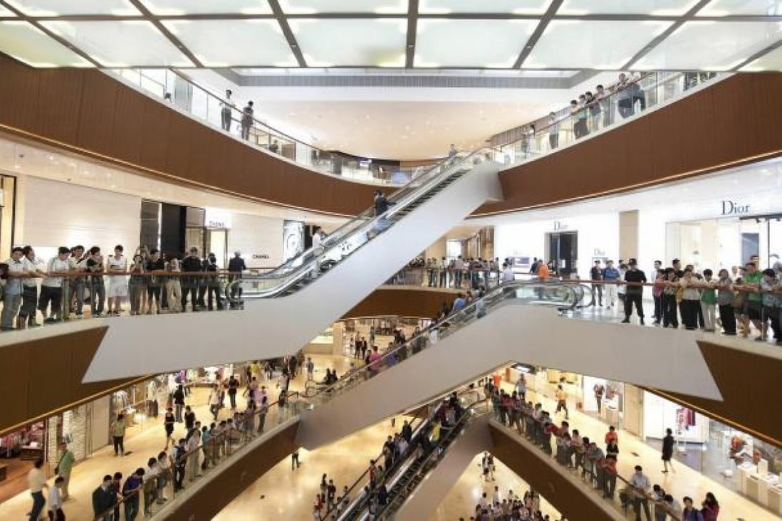 Annual investment in shopping malls and shops may rise. Photo: Bloomberg