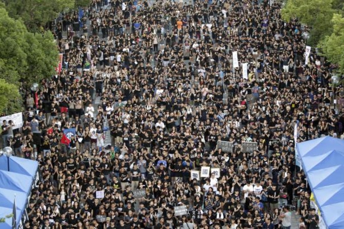 Chinese University students' boycott. Photo: SCMP