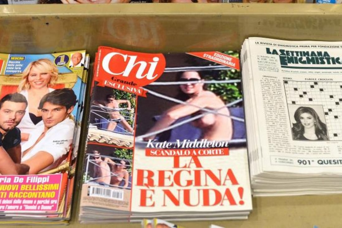 The magazine ran the headline "The queen is nude!". Photo: AFP